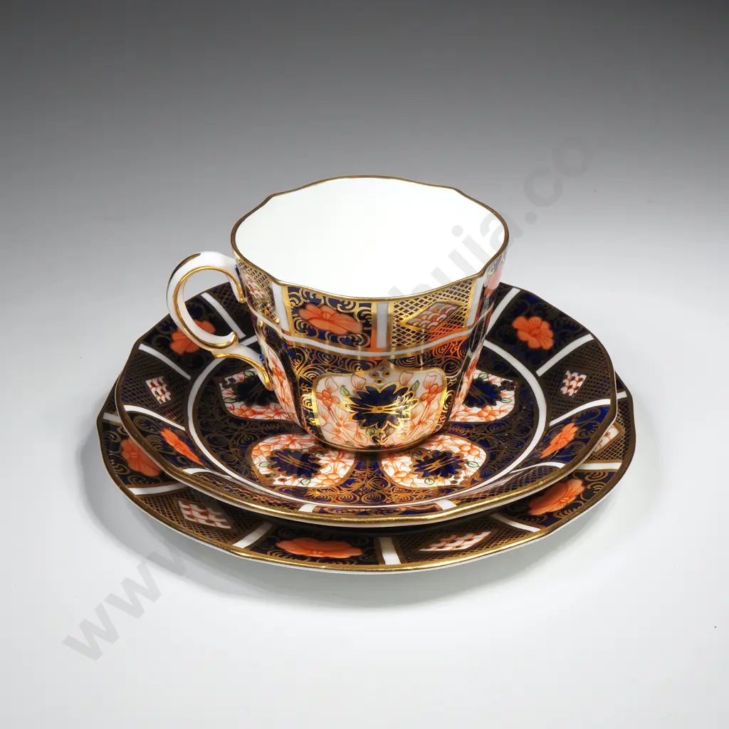Royal Crown Derby Cup, Saucer & Plate in the Old Imari Pattern Image 1++