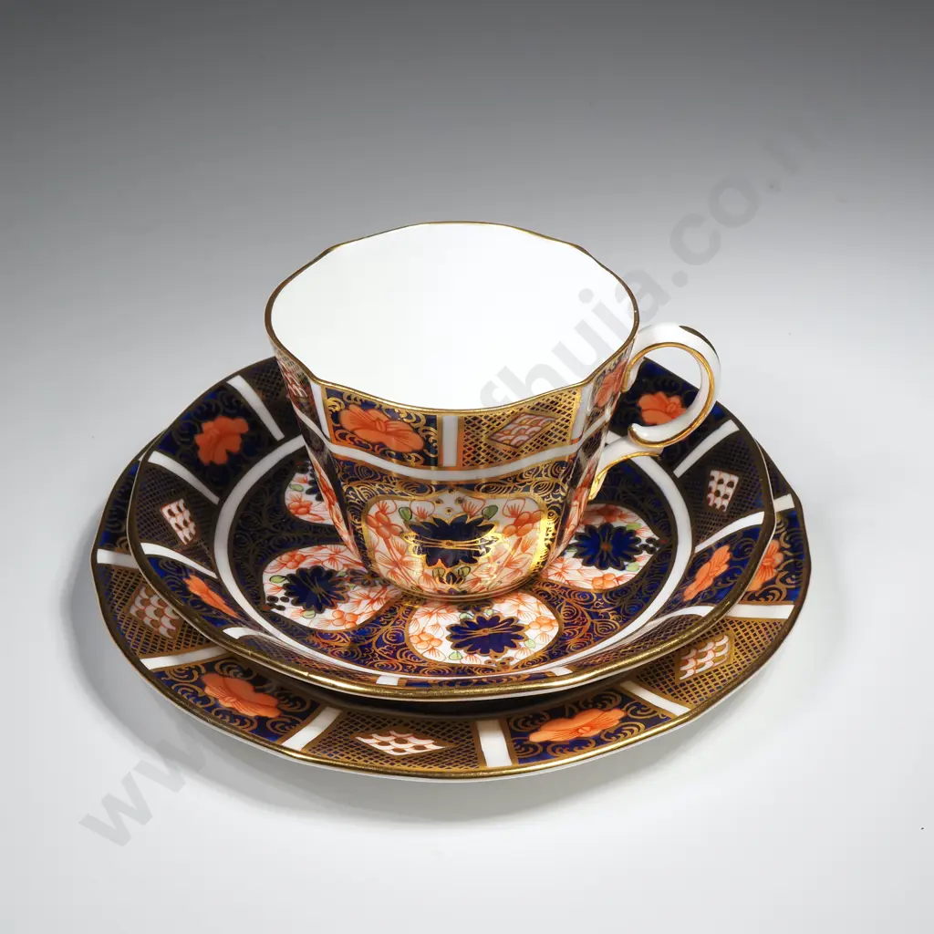Royal Crown Derby Cup, Saucer & Plate in the Old Imari Pattern Image 1++