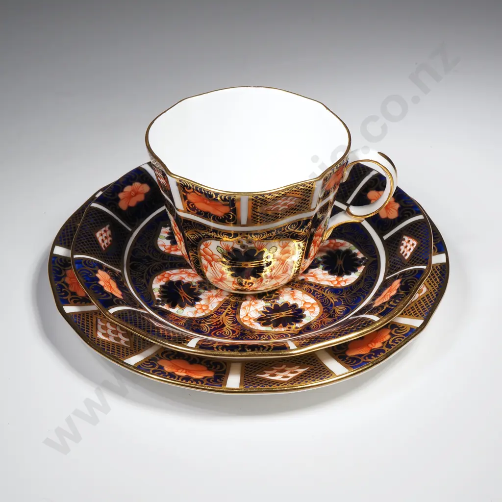 Royal Crown Derby Cup, Saucer & Plate in the Old Imari Pattern Image 1++