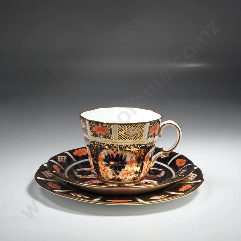 Royal Crown Derby Cup, Saucer & Plate in the Old Imari Pattern Image 1++