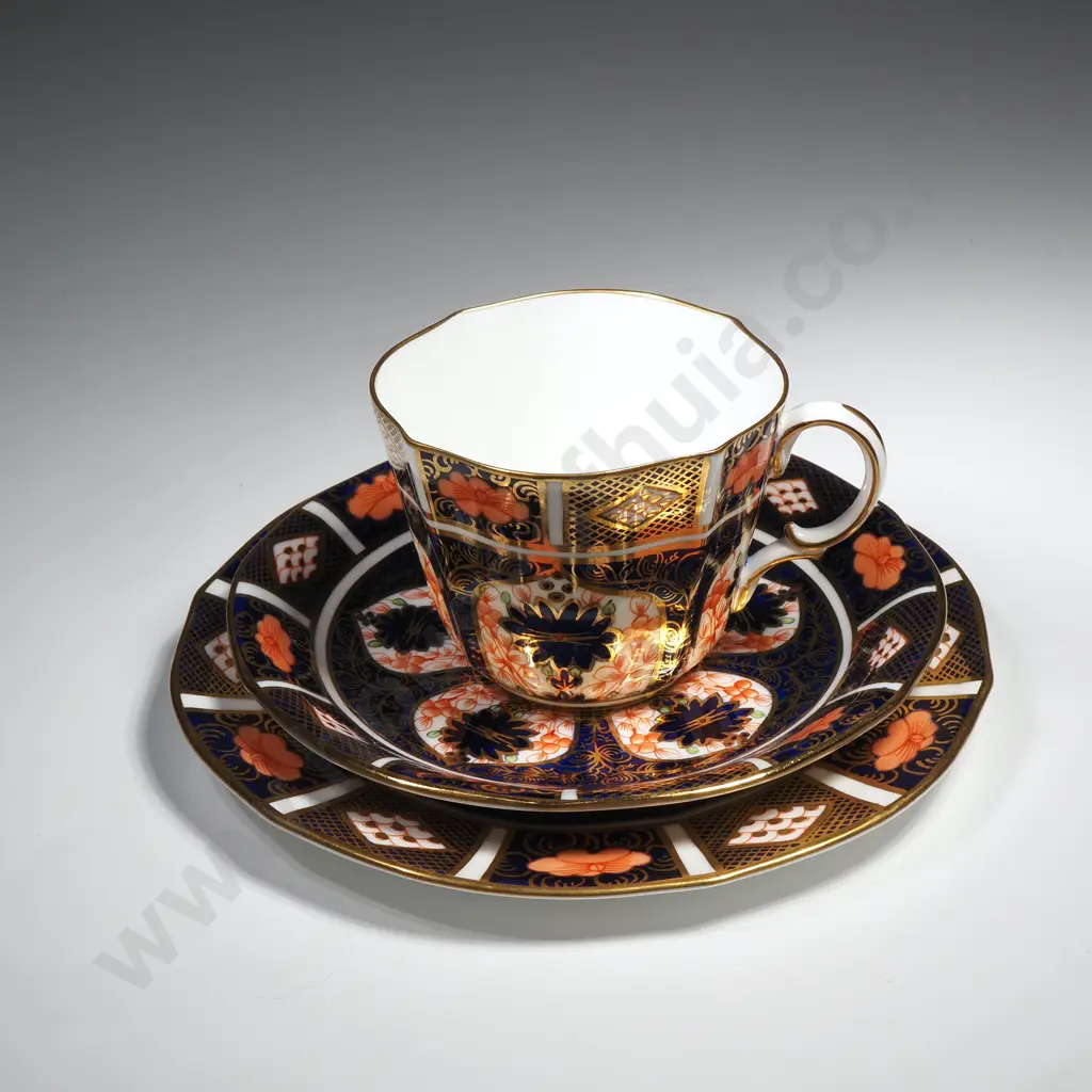 Royal Crown Derby Cup, Saucer & Plate in the Old Imari Pattern Image 1++