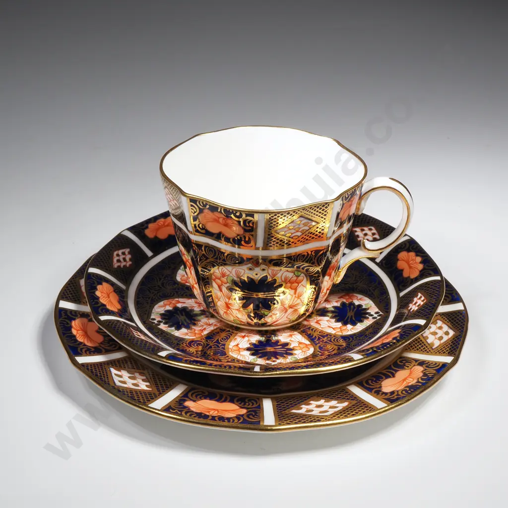 Royal Crown Derby Cup, Saucer & Plate in the Old Imari Pattern Image 1++