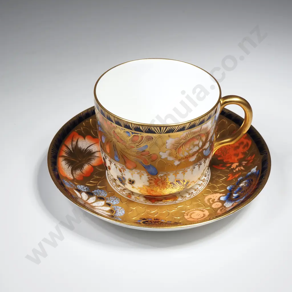 Royal Derby Imari Cup & Saucer w Rich Gilded Detail no 8664 Image 1++