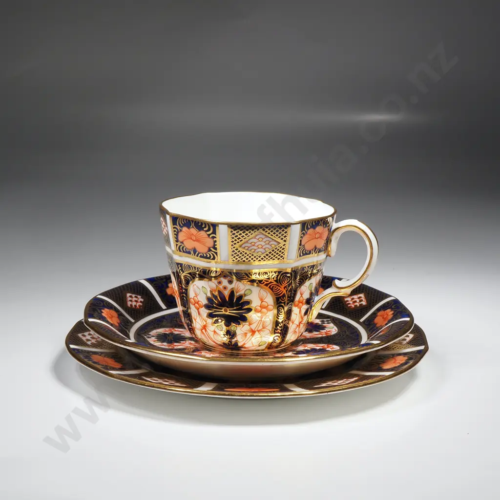 Royal Crown Derby Cup, Saucer & Plate in the Old Imari Pattern Image 1++