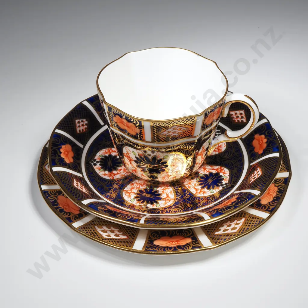 Royal Crown Derby Cup, Saucer & Plate in the Old Imari Pattern Image 1++