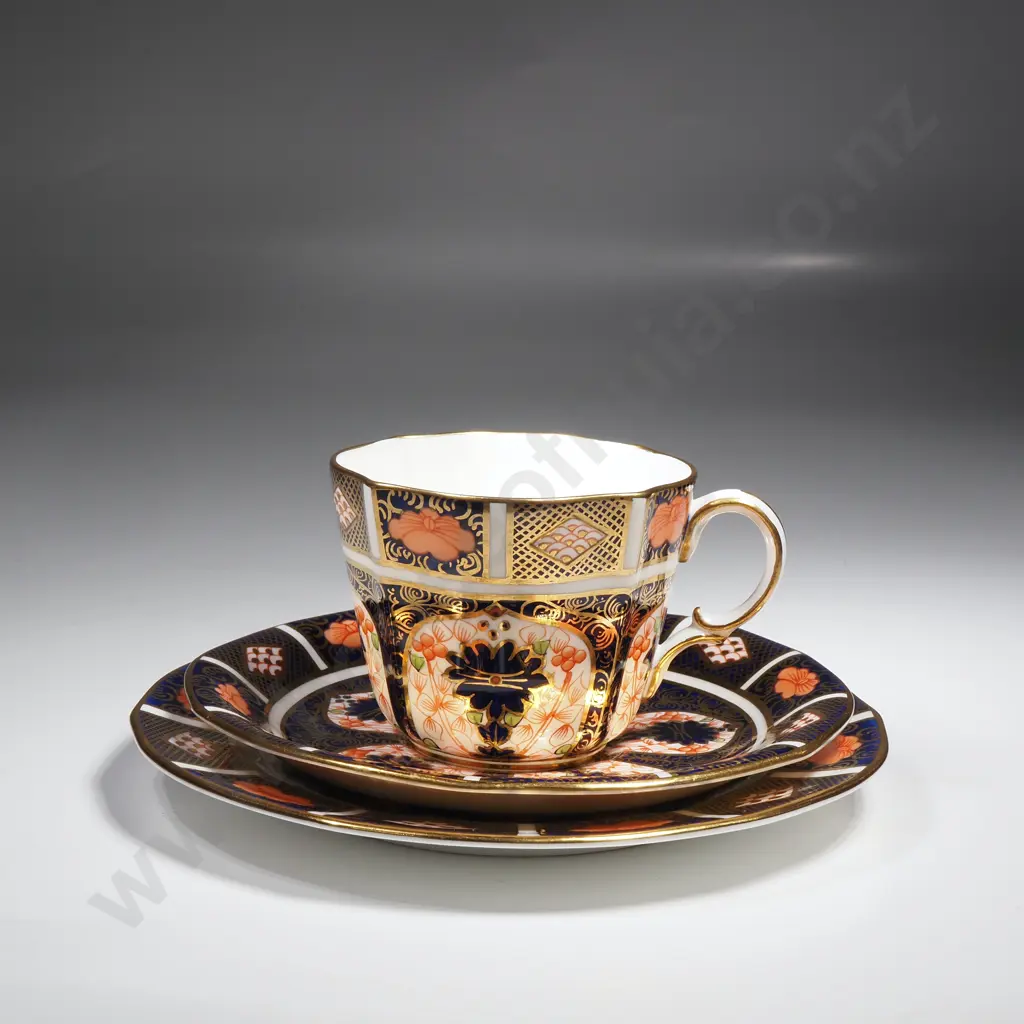 Royal Crown Derby Cup, Saucer & Plate in the Old Imari Pattern Image 1++