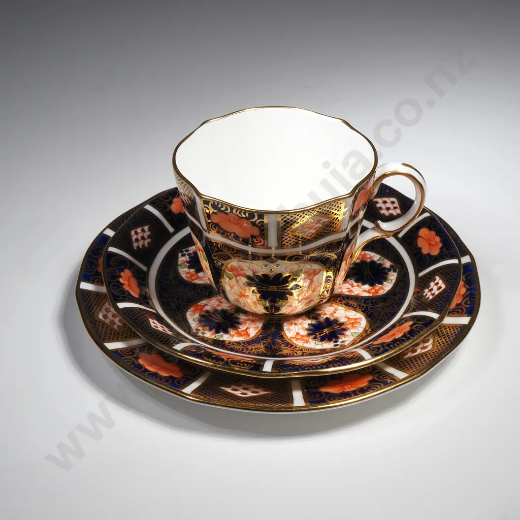 Royal Crown Derby Cup, Saucer & Plate in the Old Imari Pattern Image 1++