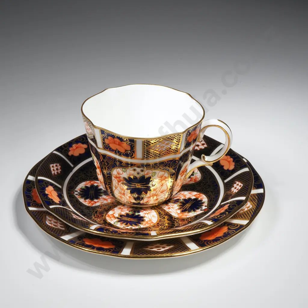 Royal Crown Derby Cup, Saucer & Plate in the Old Imari Pattern Image 1++