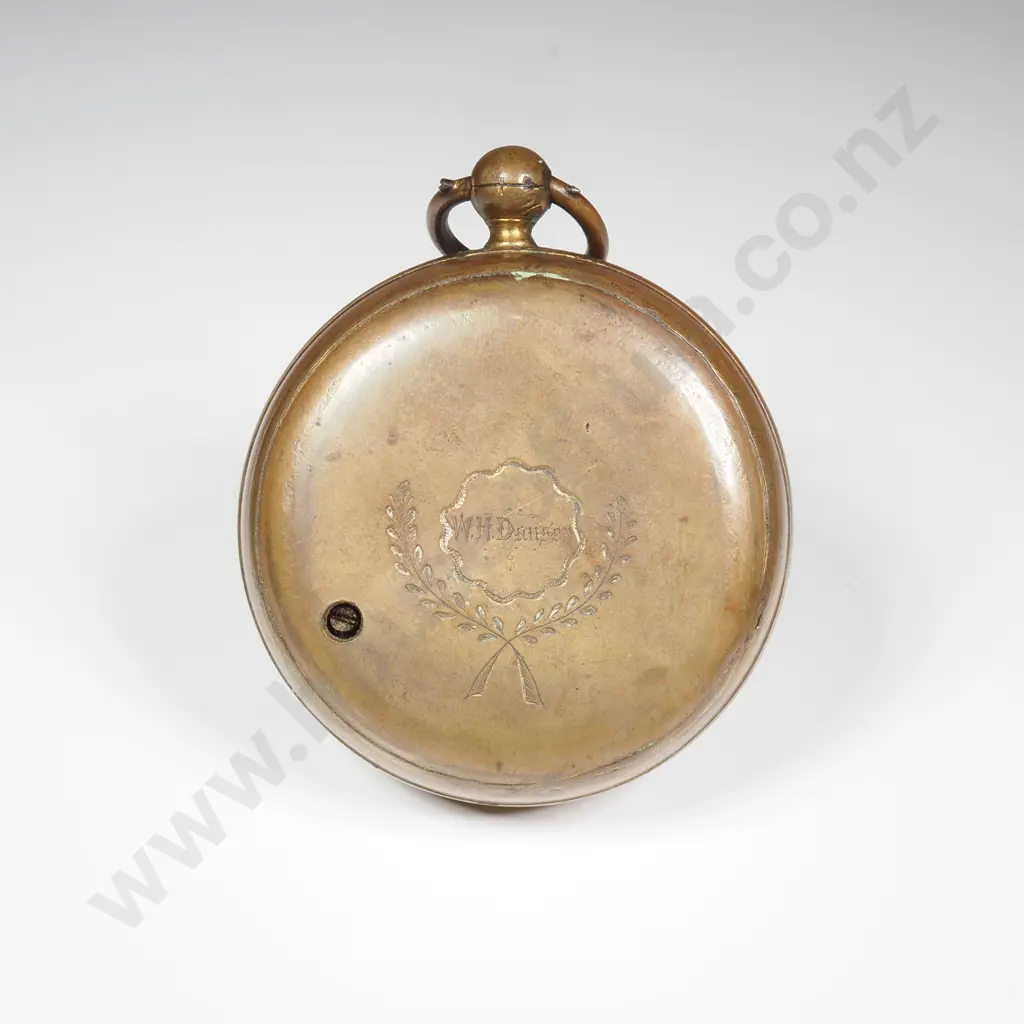 Antique Brass Pocket Barometer A/F Image 1++