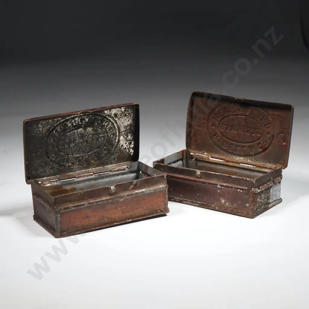 Two NZ R Bell Match Tins Image 1++
