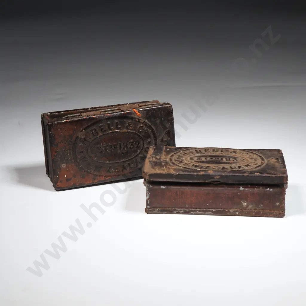Two NZ R Bell Match Tins Image 1++