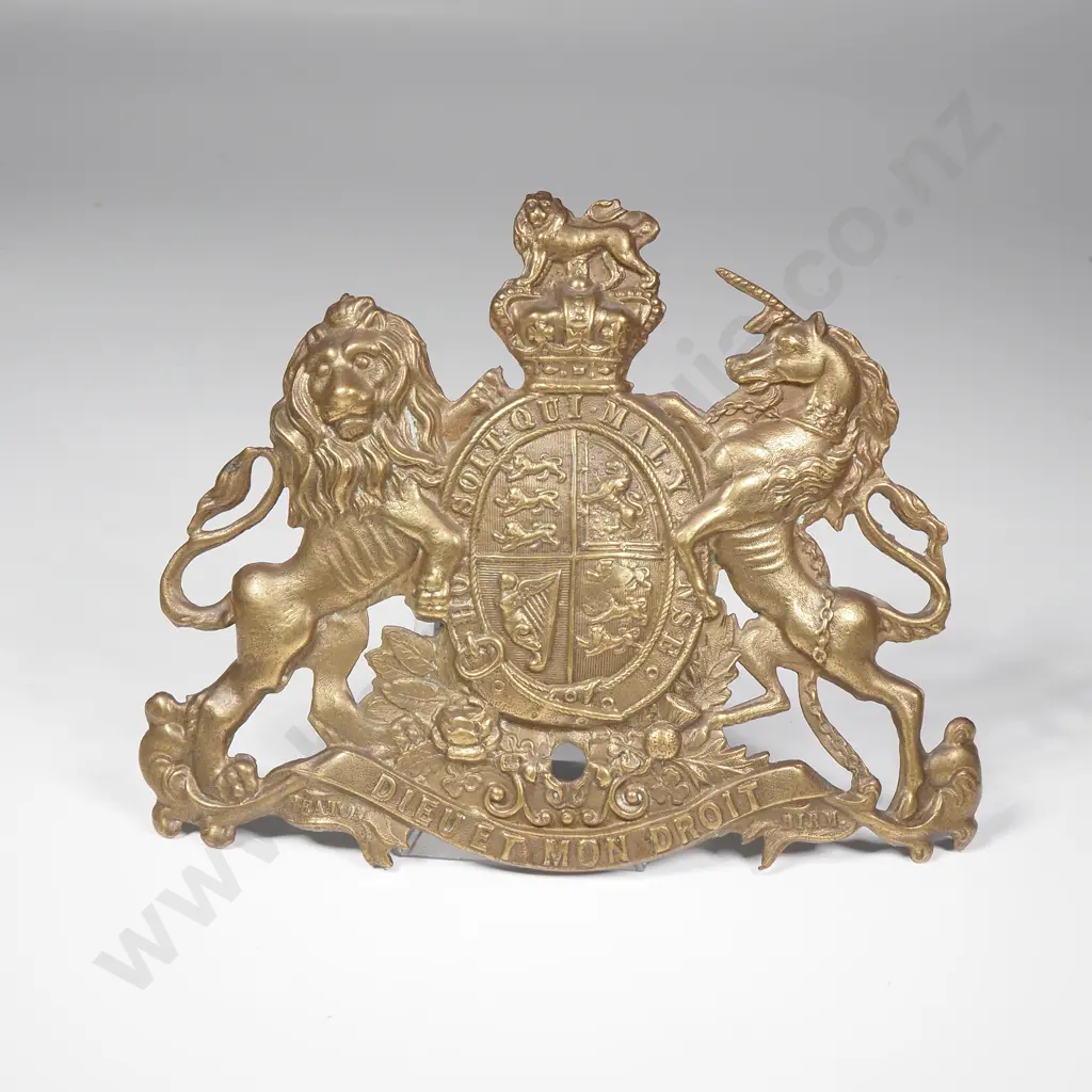 Victorian Brass Safe Crest Image 1++