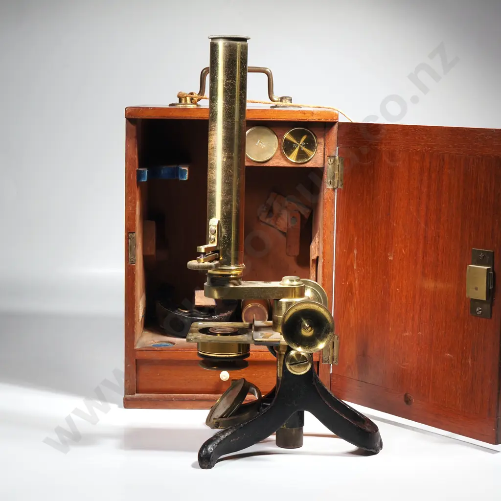 Victorian Cased Watson & Sons Compound Monocular Microscope Image 1++