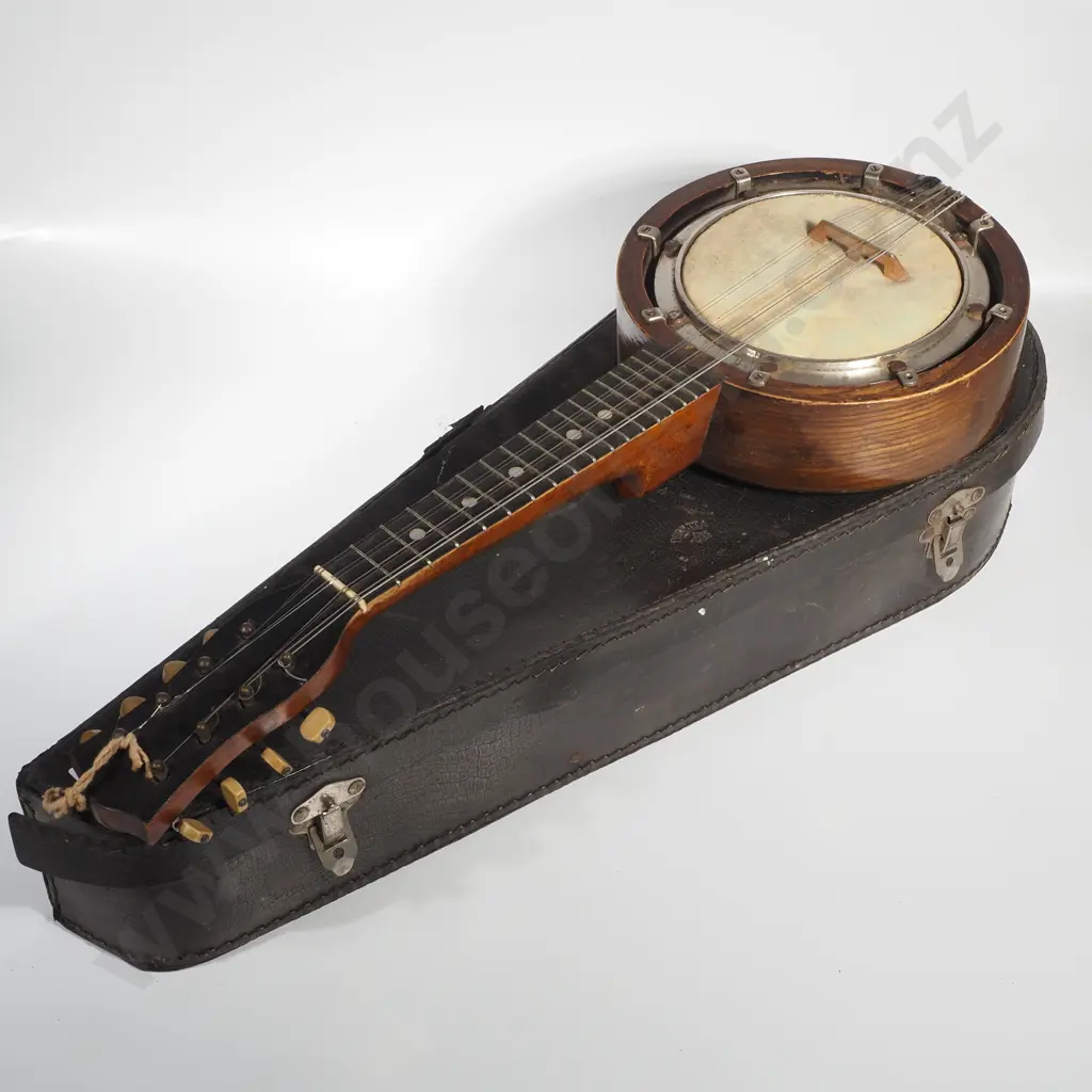 John Grey & Sons Banjo-Mandolin - 8-String Model With Original Case Image 1++