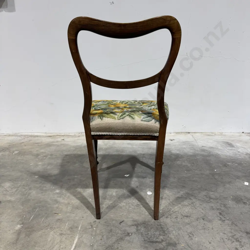 Victorian Rosewood Saddleback Occasional Chair Image 1++