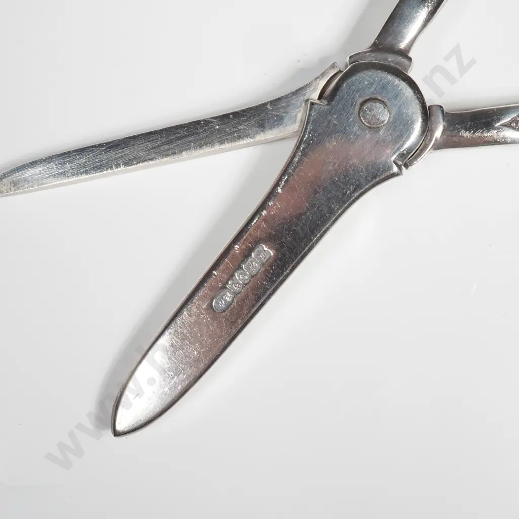 Vintage Silver Plate Grape Scissors Image 1++