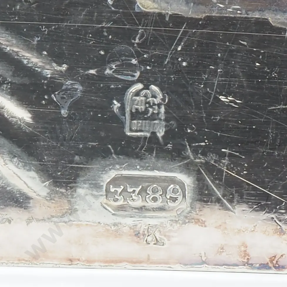 Art Nouveau Silver Plated Crumb Tray w a Wheatsheaf Pattern Image 1++