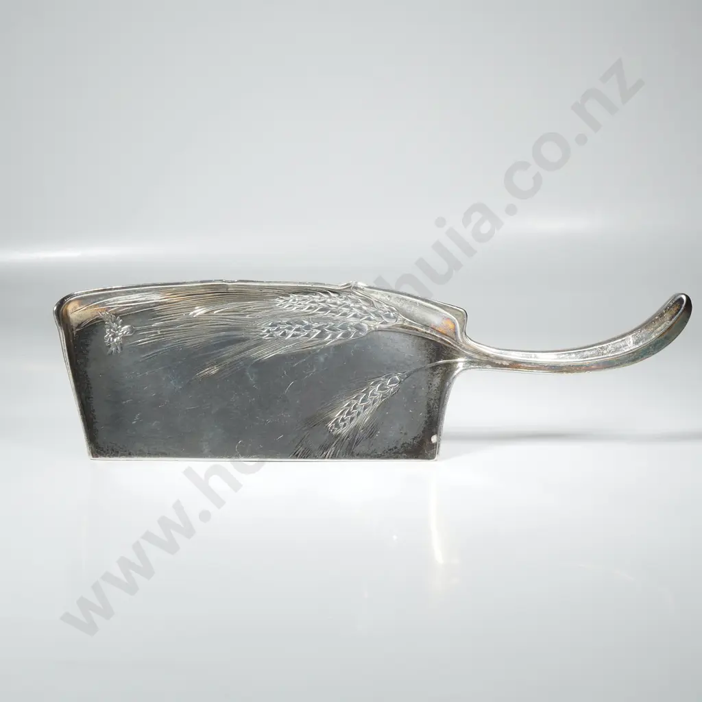 Art Nouveau Silver Plated Crumb Tray w a Wheatsheaf Pattern Image 1++