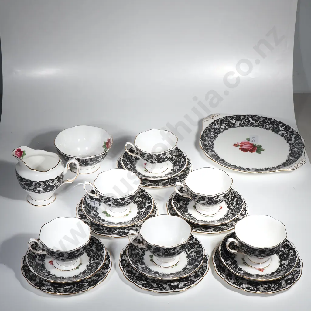 Royal Albert 21 Piece Tea Set in the Senorita Pattern Image 1++