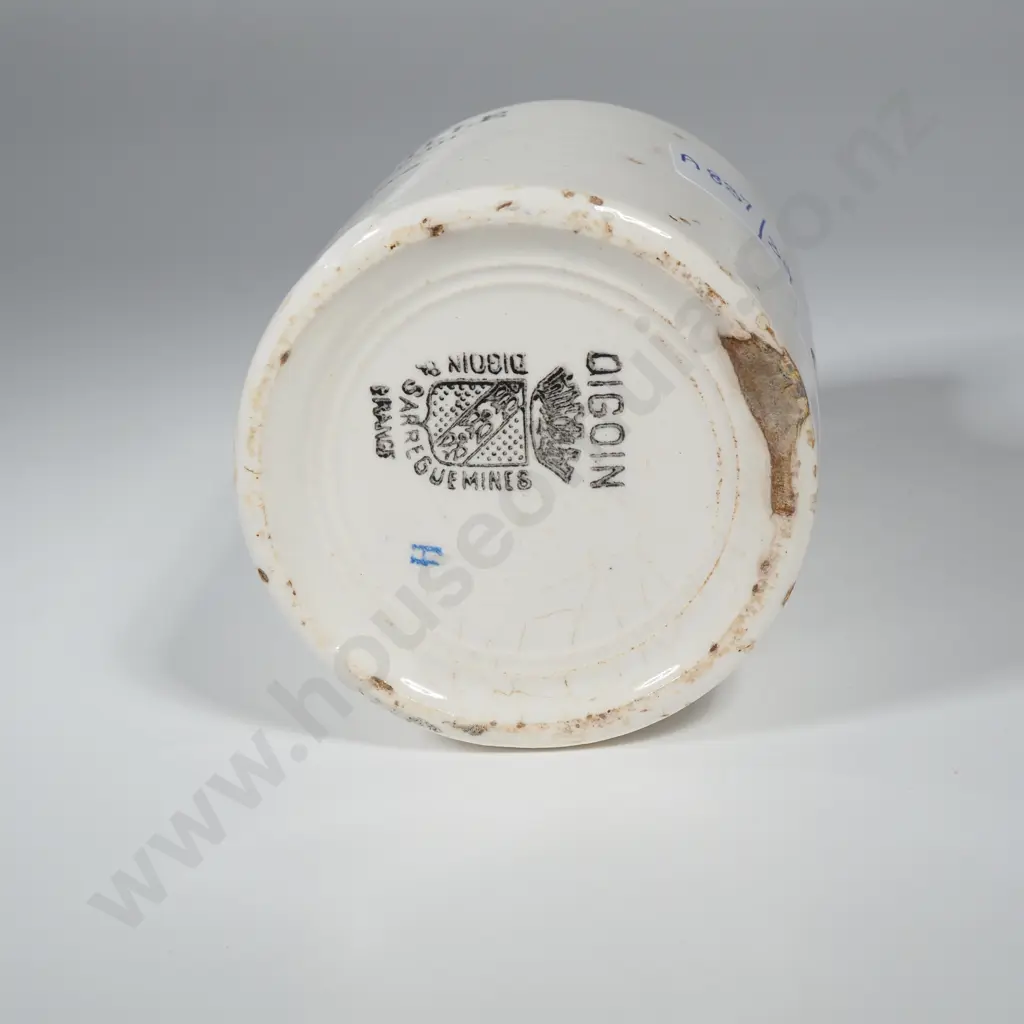 Vintage Digoin Sarreguemines Mustard Jar Image 1++