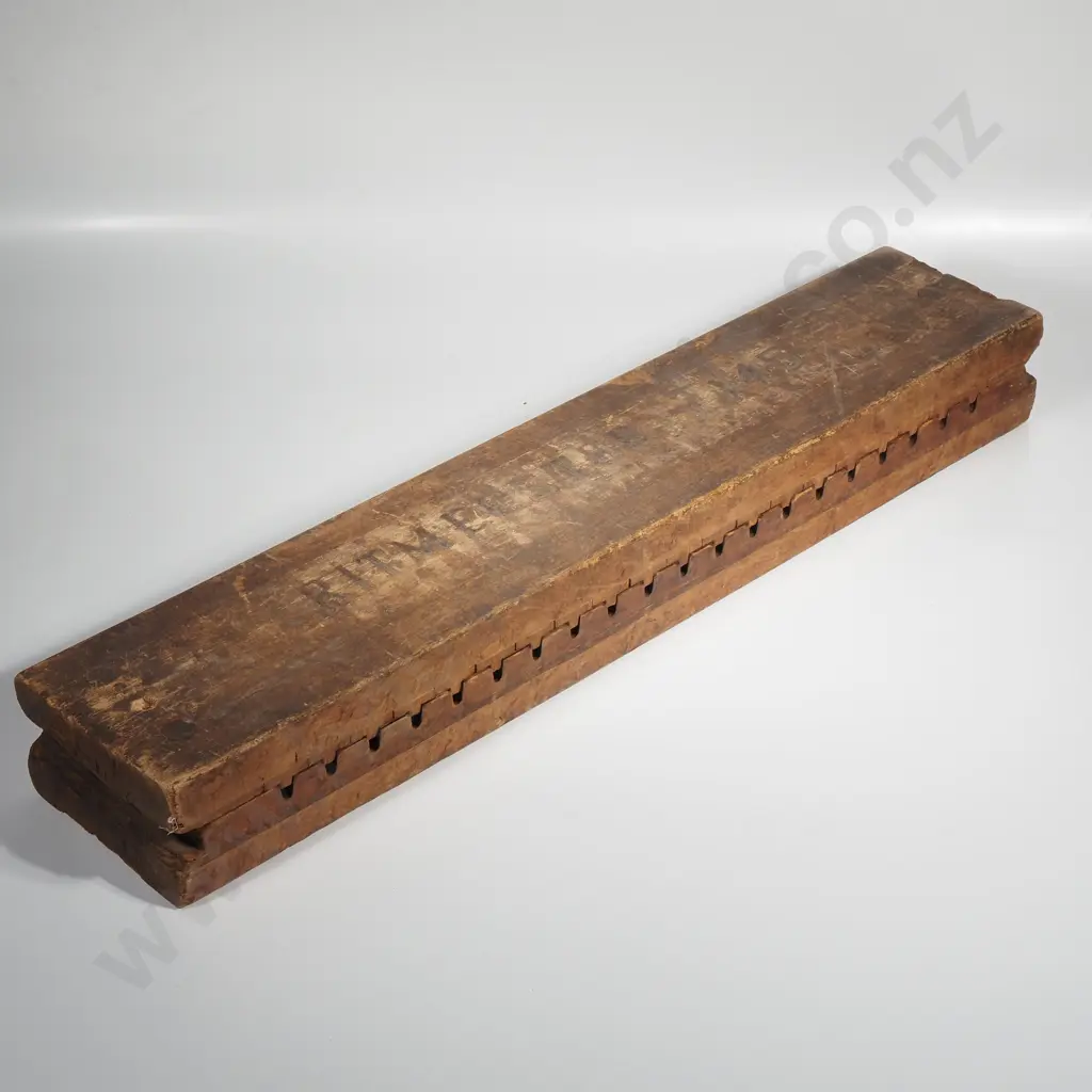 Vintage Wooden Cigar Mold Marked Ritmeester 145 Produced by Historic Dutch Cigar Maker Image 1++