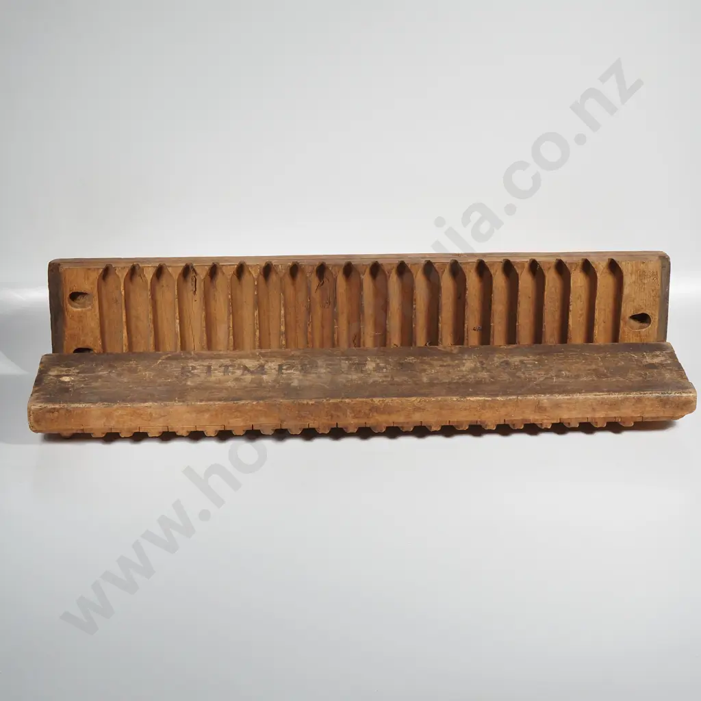 Vintage Wooden Cigar Mold Marked Ritmeester 145 Produced by Historic Dutch Cigar Maker Image 1++