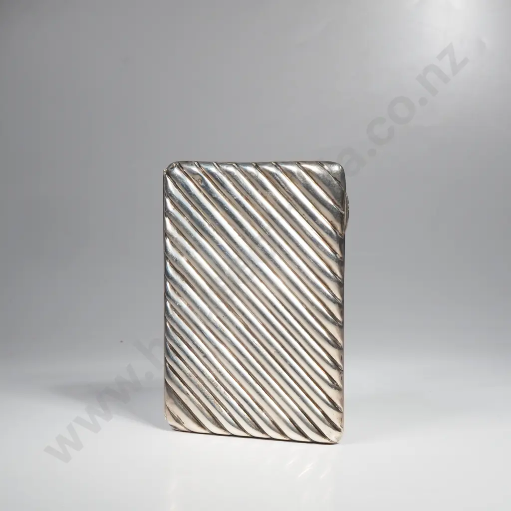 Sterling Silver Card Case w Internal Sleeves Image 1++