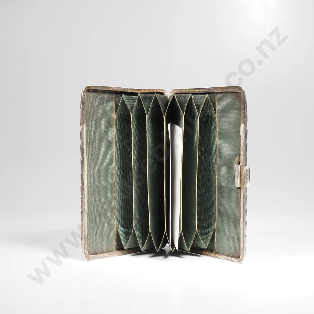Sterling Silver Card Case w Internal Sleeves Image 1++