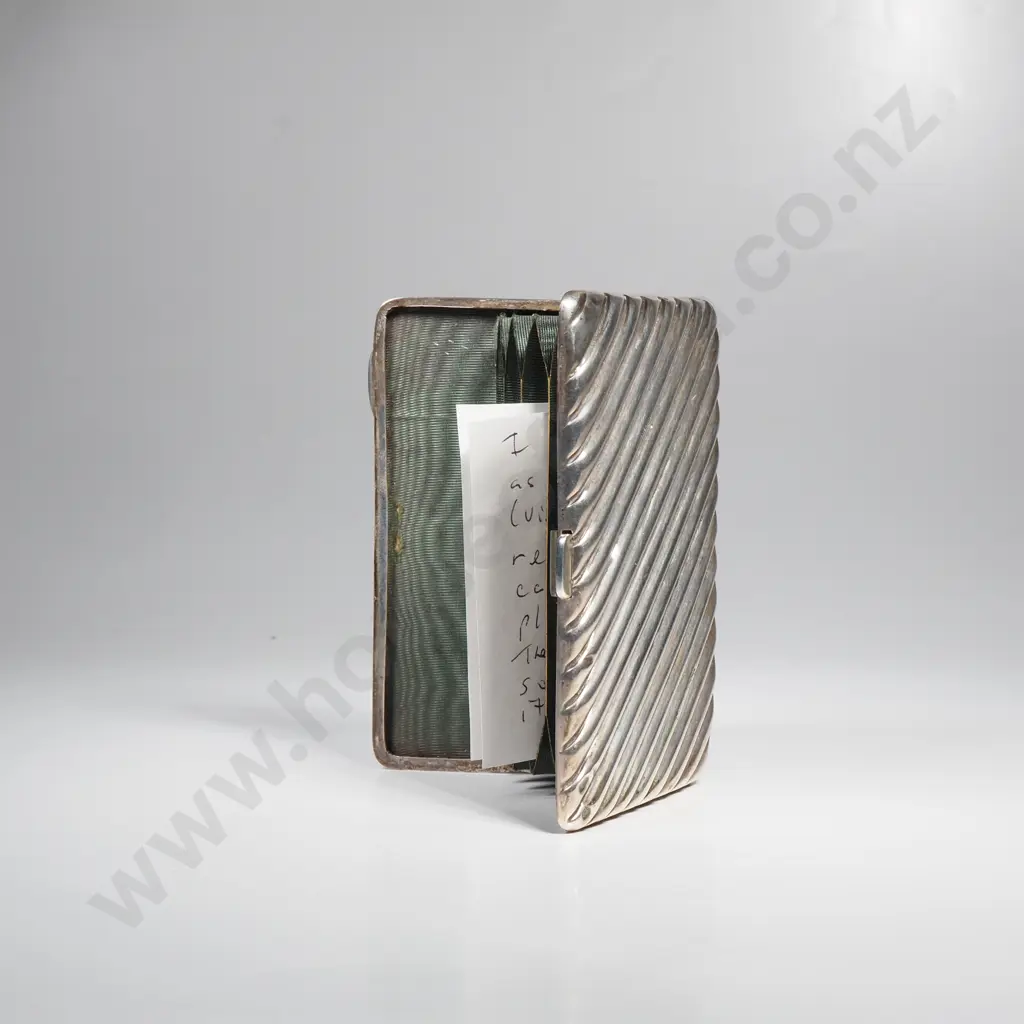 Sterling Silver Card Case w Internal Sleeves Image 1++