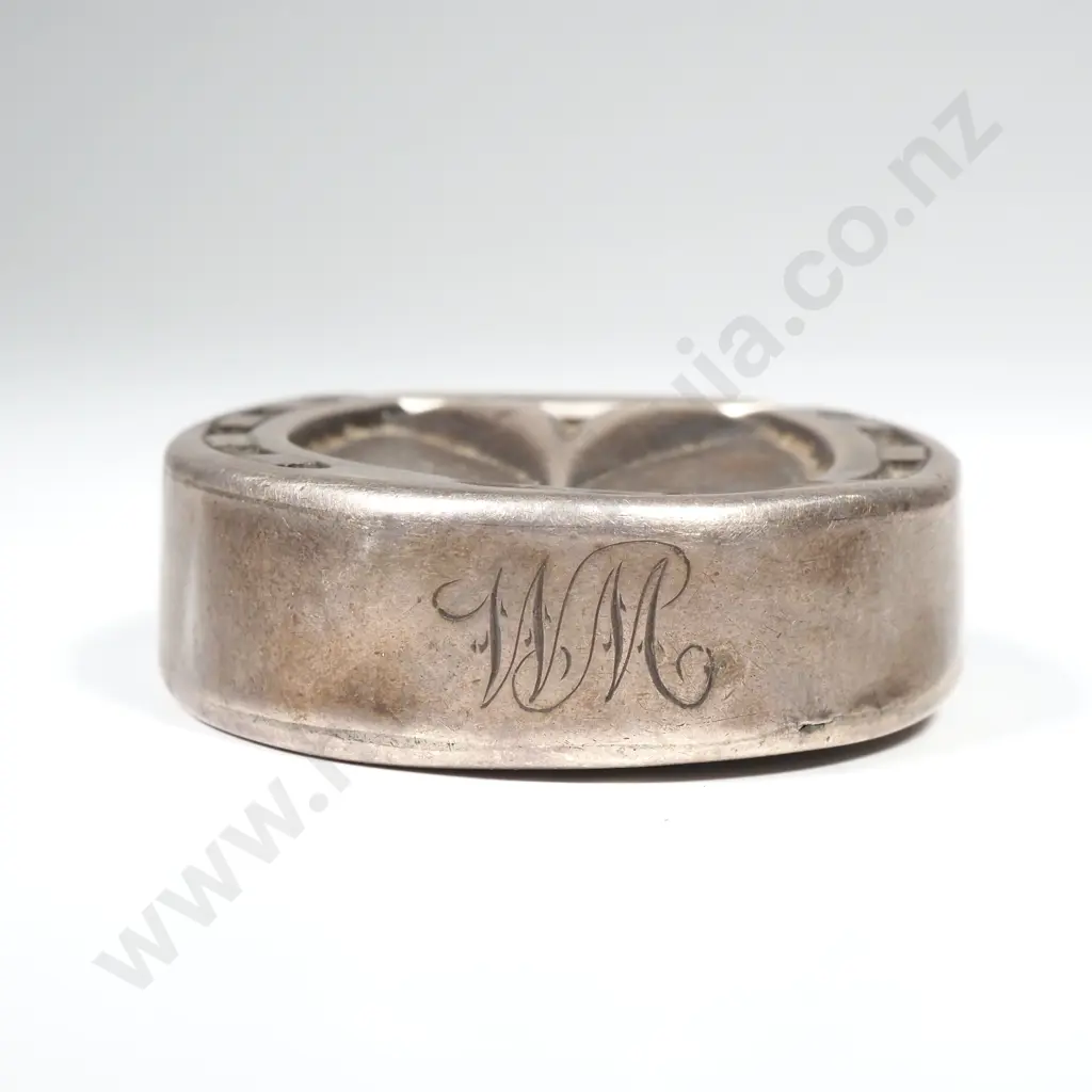 Horseshoe shaped sterling silver wax vesta case, HM Birmingham 1877 Image 1++