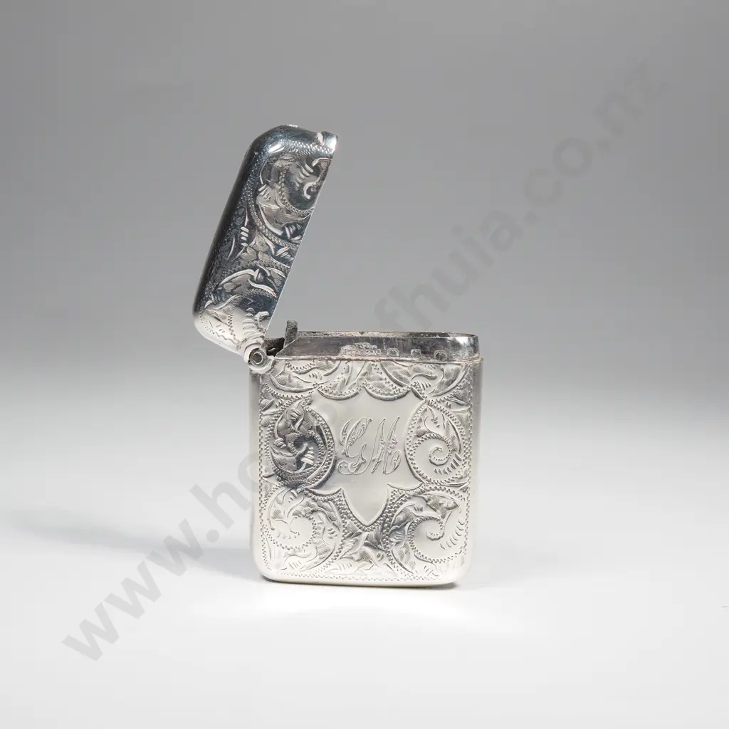 Sterling Silver Vesta Box Image 1++