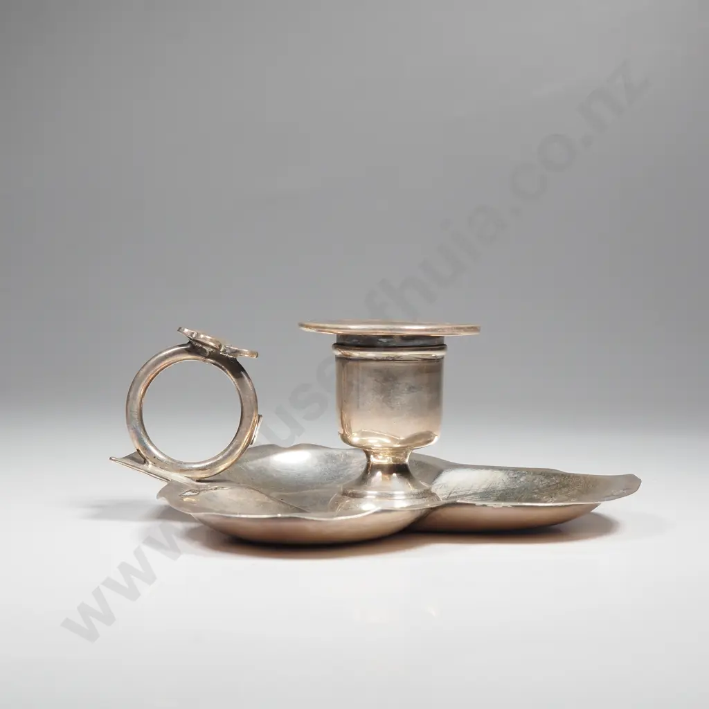 Sterling silver taper stick holder, HM Birmingham 1892 Image 1++