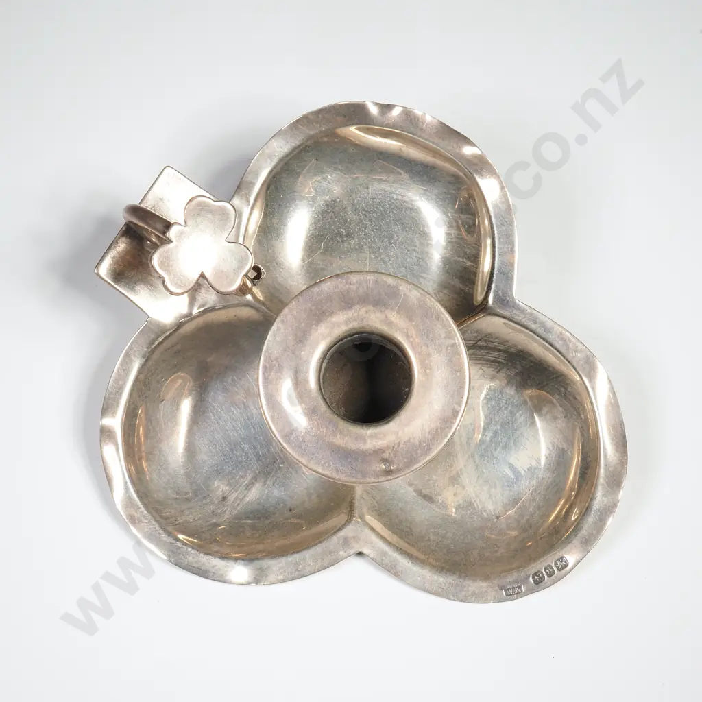 Sterling silver taper stick holder, HM Birmingham 1892 Image 1++