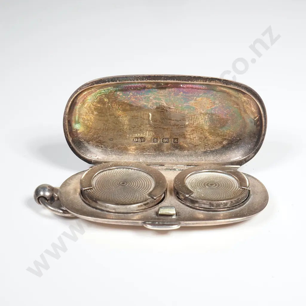 Sterling silver slim double sovereign case, HM Birmingham 1906 Image 1++