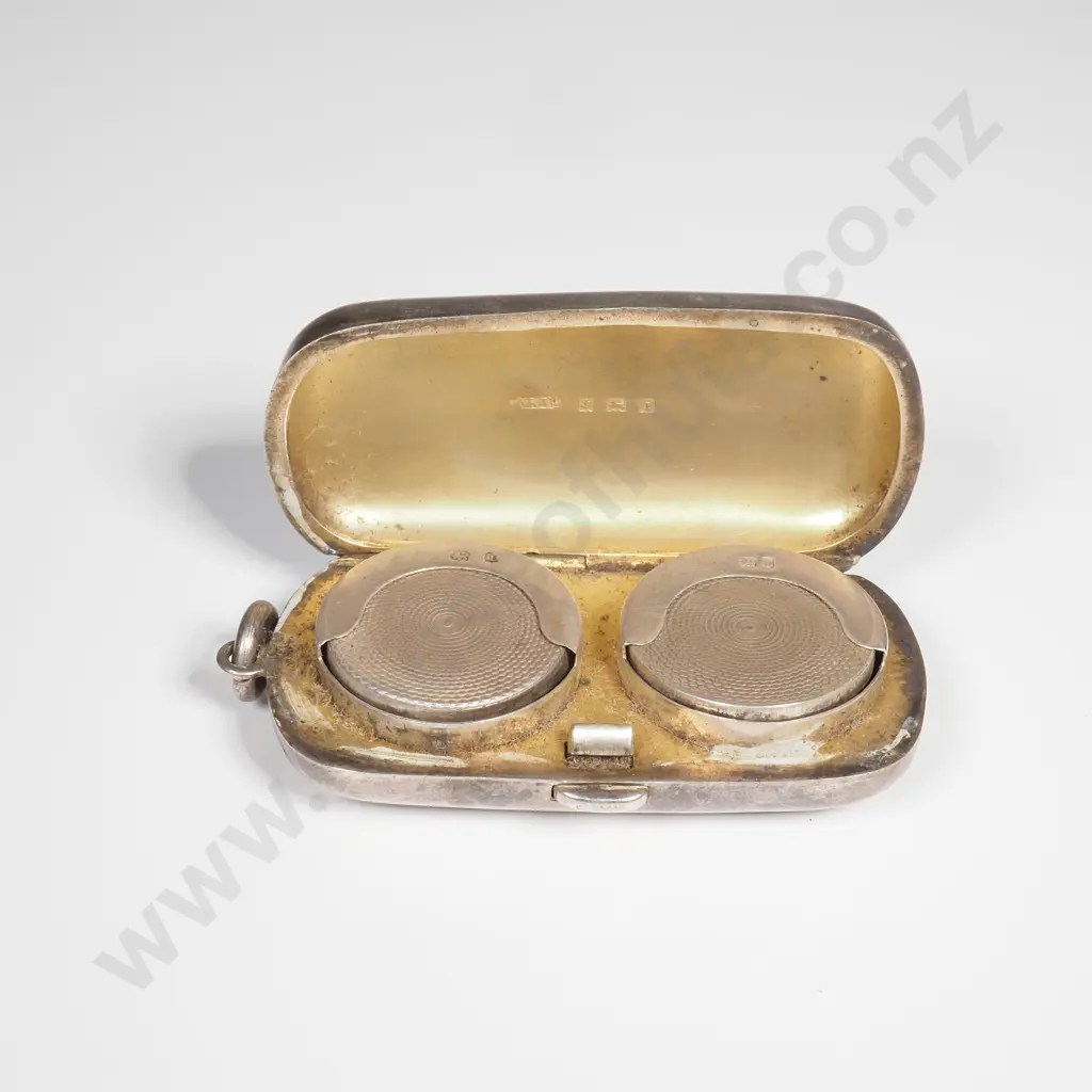 Sterling silver double sovereign case, HM Birmingham 1908 A/F Image 1++