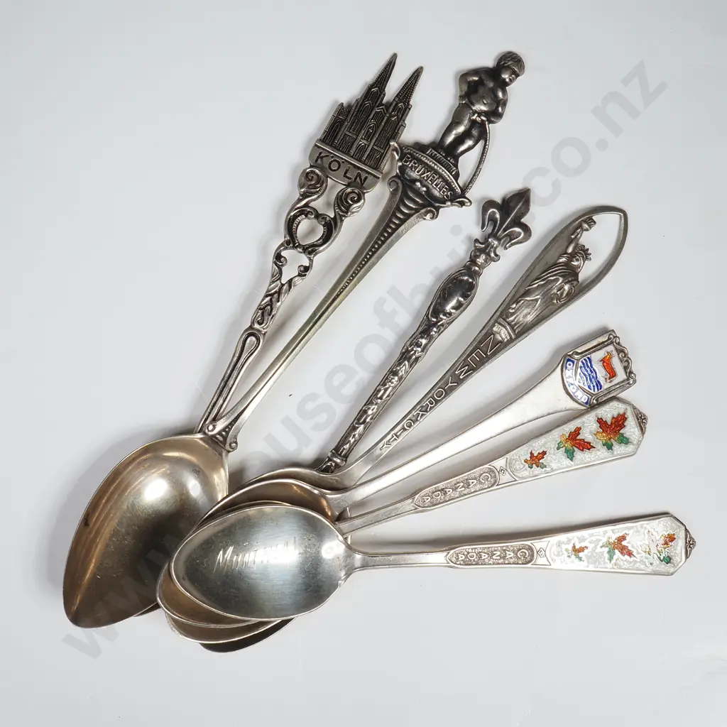 Assorted Lot of Silver Teaspoons - Mainly .800 Silver Image 1++