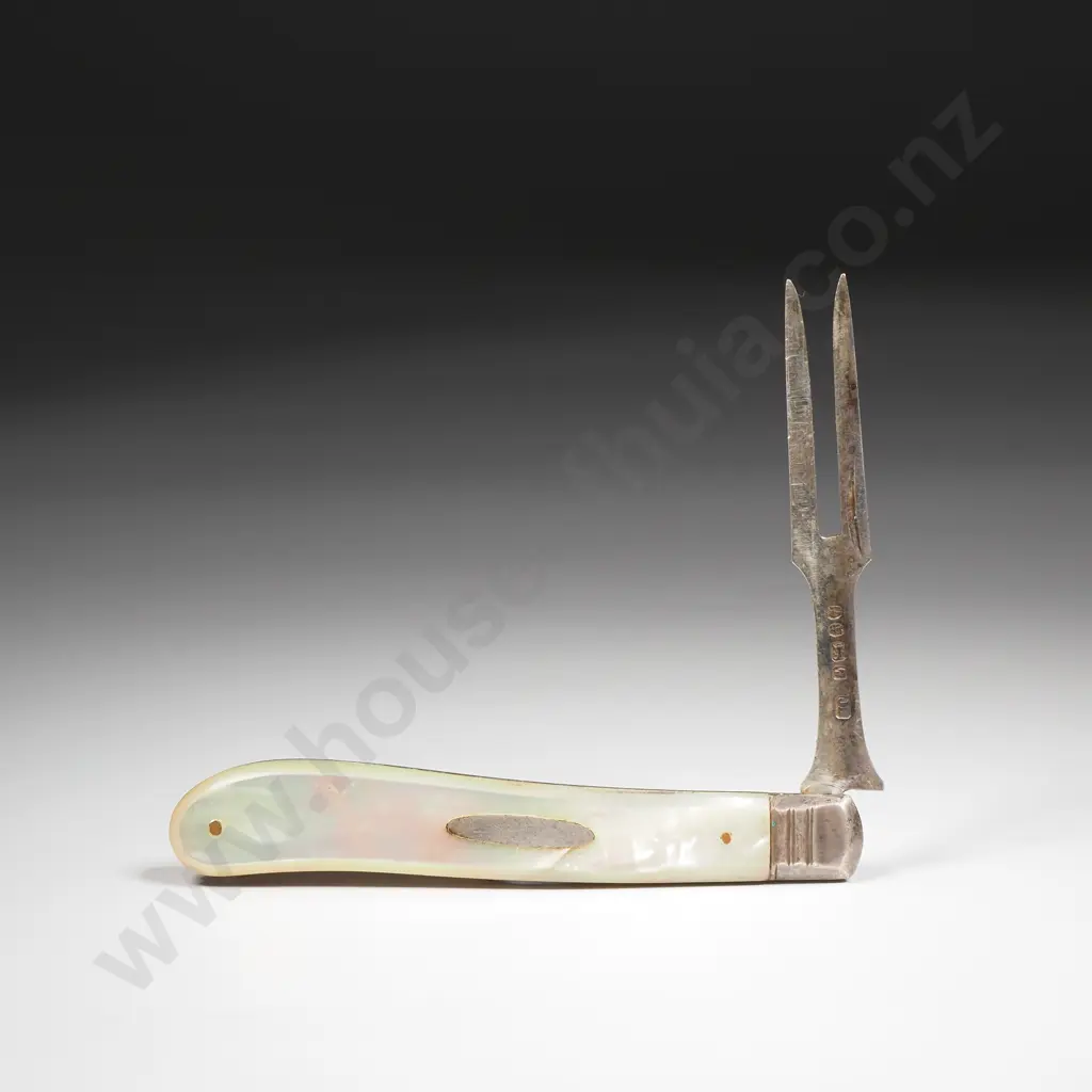 Sterling Silver & MOP Handled Pocket Knife Image 1++