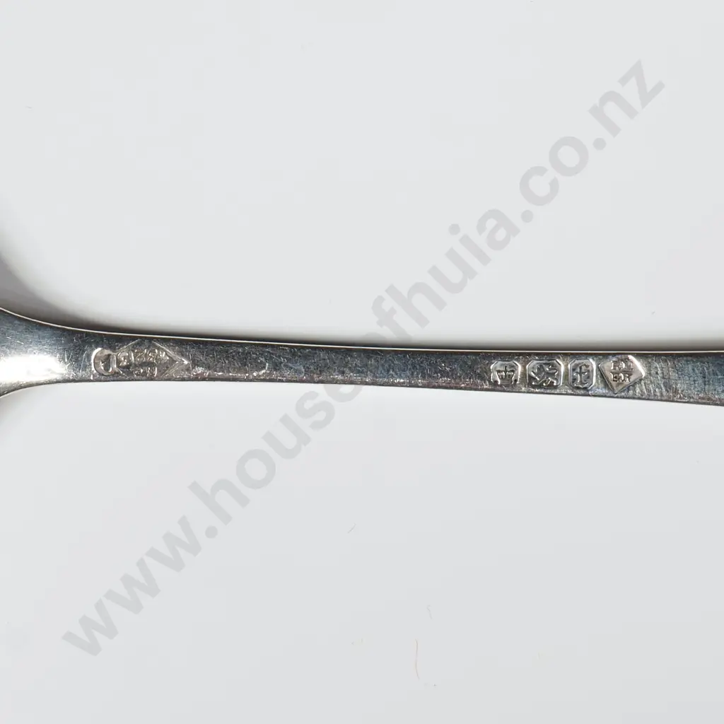 Sterling Silver Jam Spoon W Embossed Bowl & Handles Image 1++