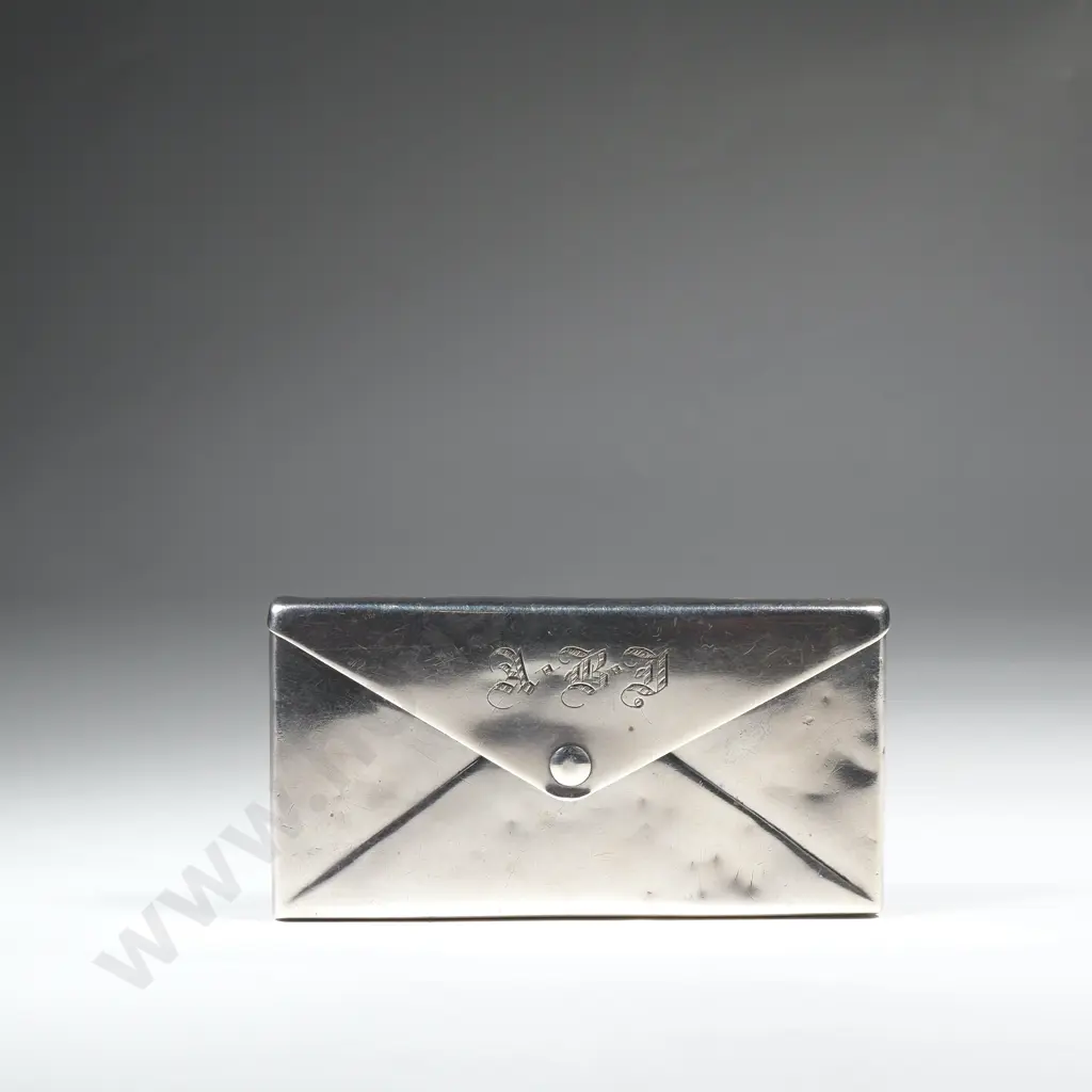 Combination Sterling Silver Card Case & Stamp Holder Image 1++