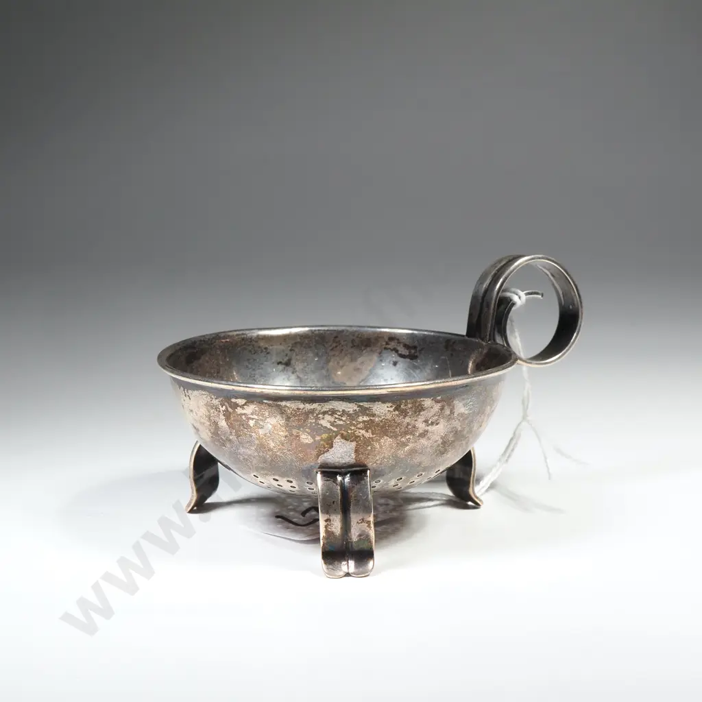 Vintage Sterling Silver Tea Strainer - 57.7 Grams Image 1++