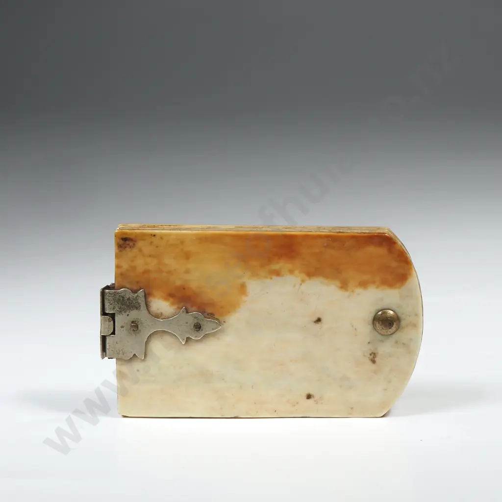 19th Century Ivory Dance Card w Metal Clasp Image 1++