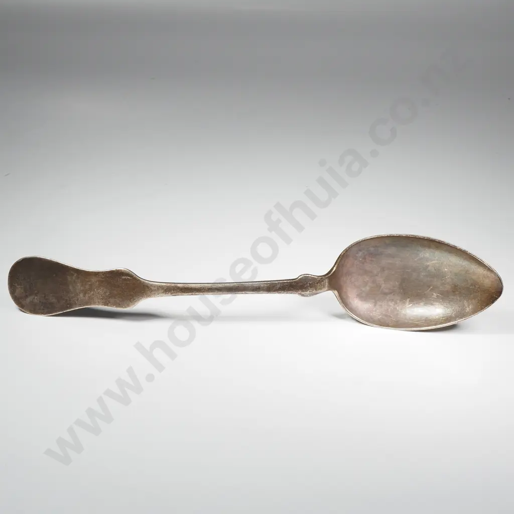 Antique Austria / Hungarian 800 Silver Soup Spoon Image 1++