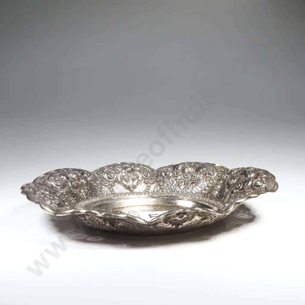 Antique .800 German Silve bon Bon Dish Image 1++