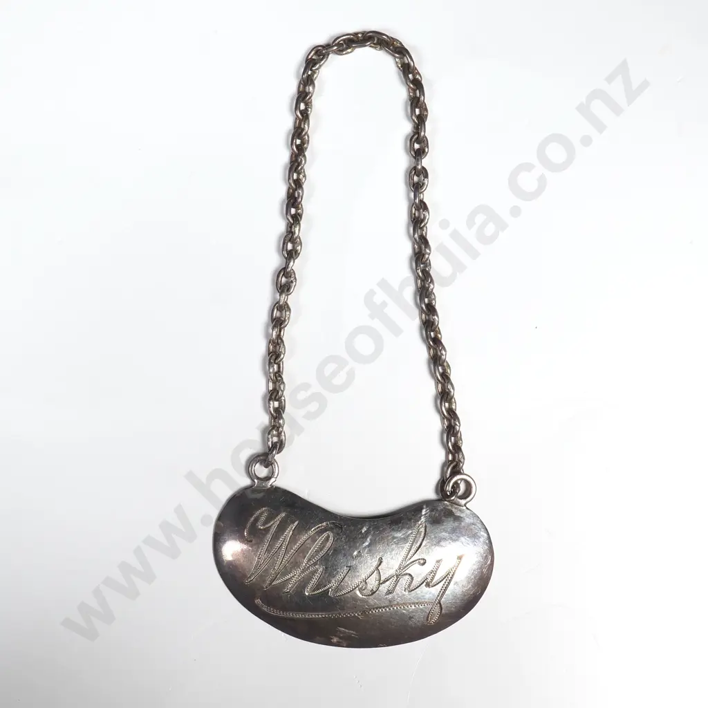 Sterling Silver Whiskey Decanter Label Image 1++