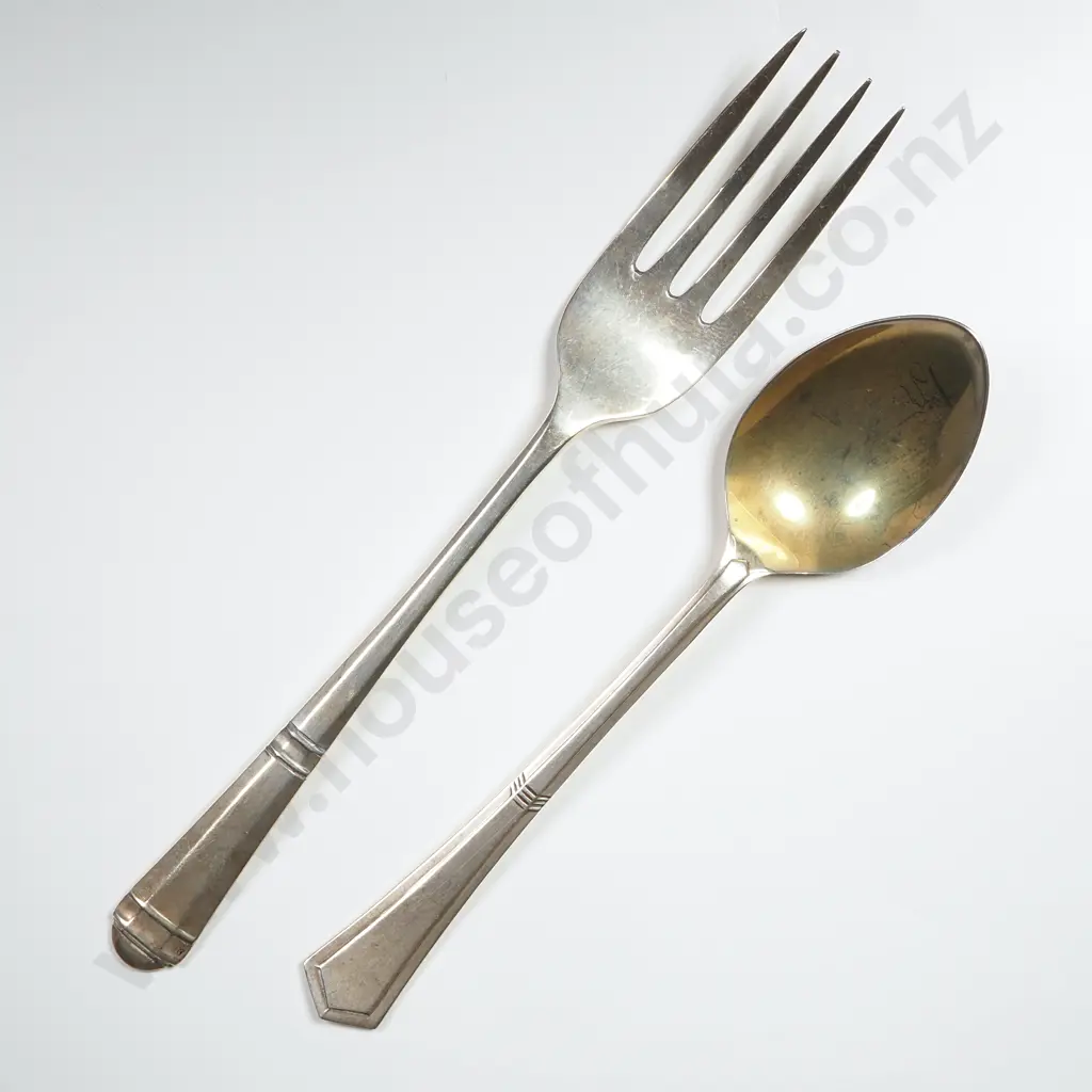 Sterling Silver Desert Fork & Spoon Image 1++