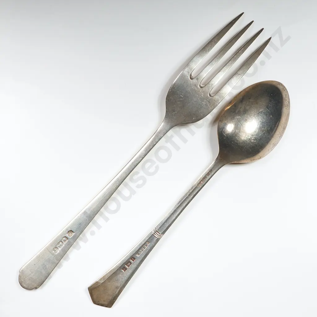 Sterling Silver Desert Fork & Spoon Image 1++