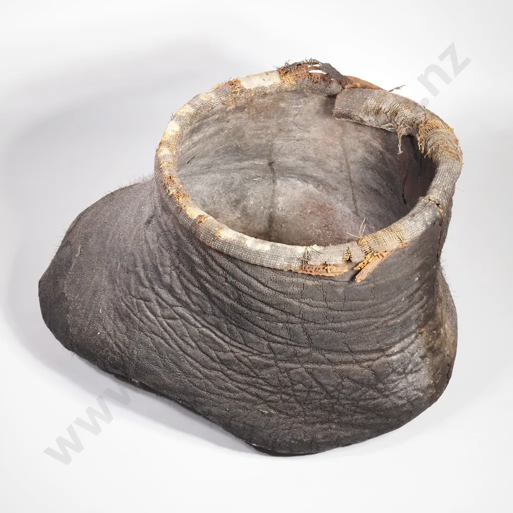 Antique Taxidermy Elephant Foot Wastepaper Bin Image 1++