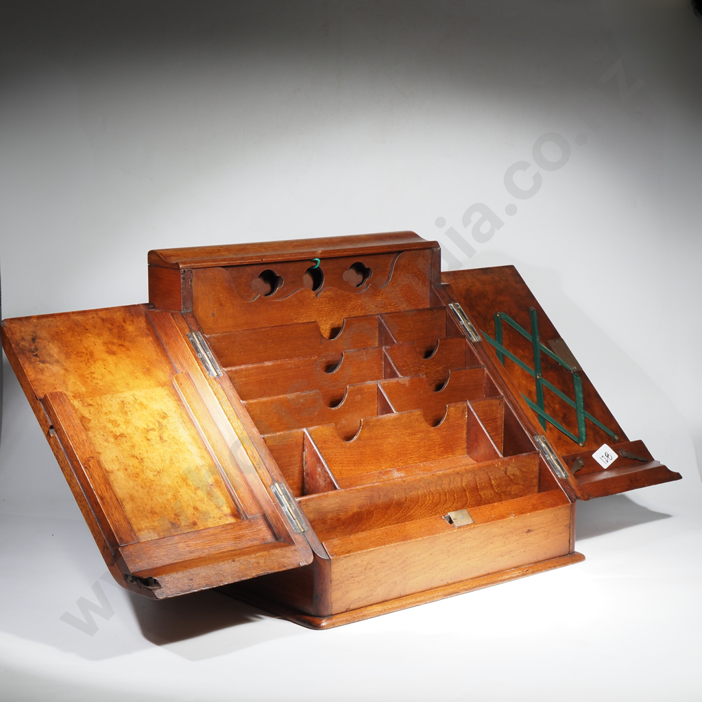 Antique Burr Walnut Writing Box Image 1++
