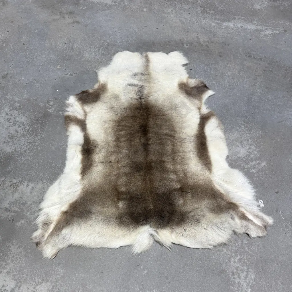 Natural Reindeer Hide Rug Image 1++