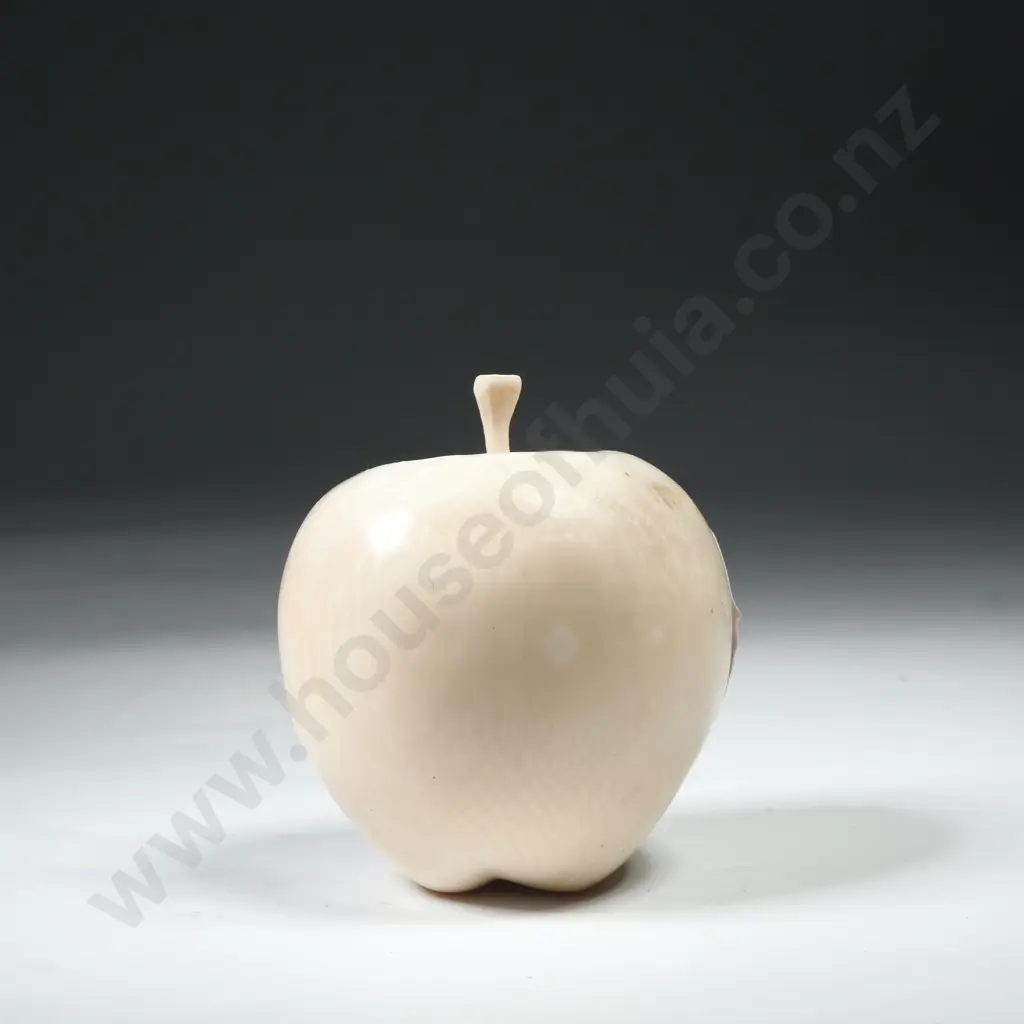 Vintage Carved Ivory Apple Image 1++